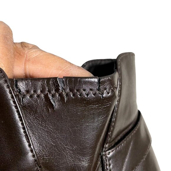 Dockers Women's Chocolate Brown Blocked Ankle Heel Boots - Picture 9 of 10